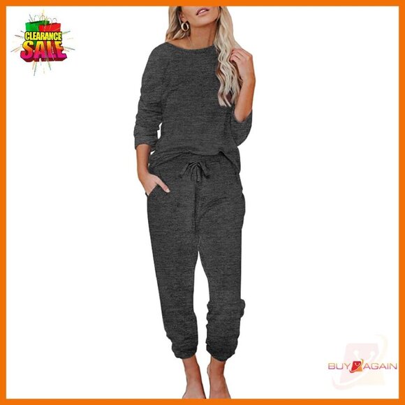 Other - Soft Long Sleeve Pajama Set with Pockets, Joggers, Lounge Wear